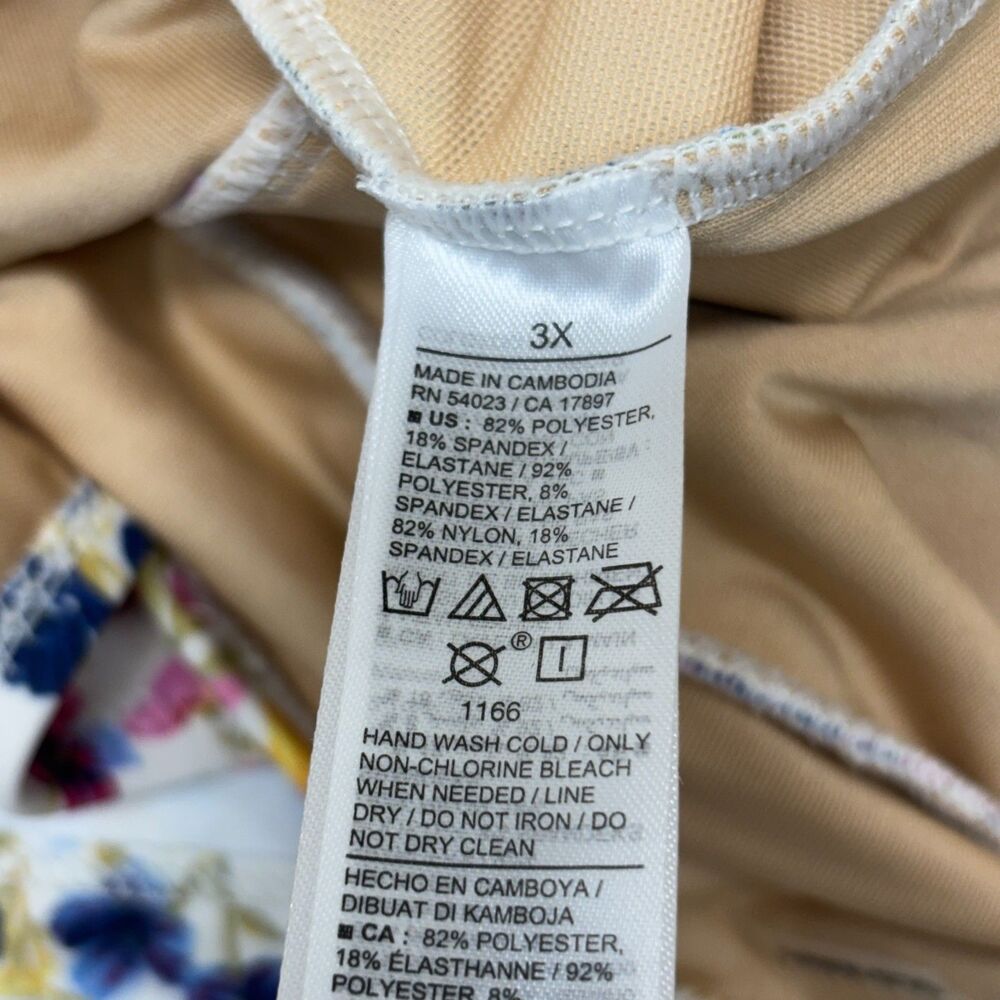 NWT Old Navy Women One Piece Swimsuit Dress Size 3X Floral D018 -7 - Picture 10 of 16